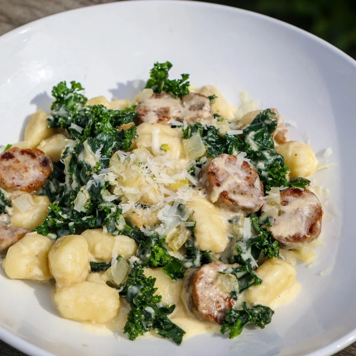 Creamy Gnocchi Sausage Kale