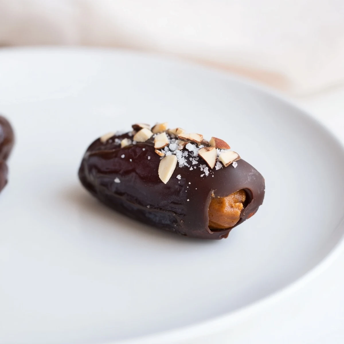 Image: Chocolate Covered Dates Stuffed with Almond Butter