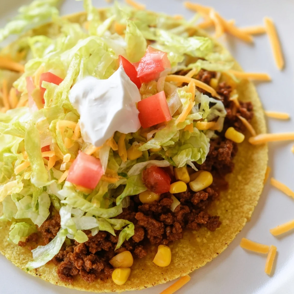 Savory beef filling spiced with cumin and paprika sits inside soft tortillas beside bright, zesty corn salsa.