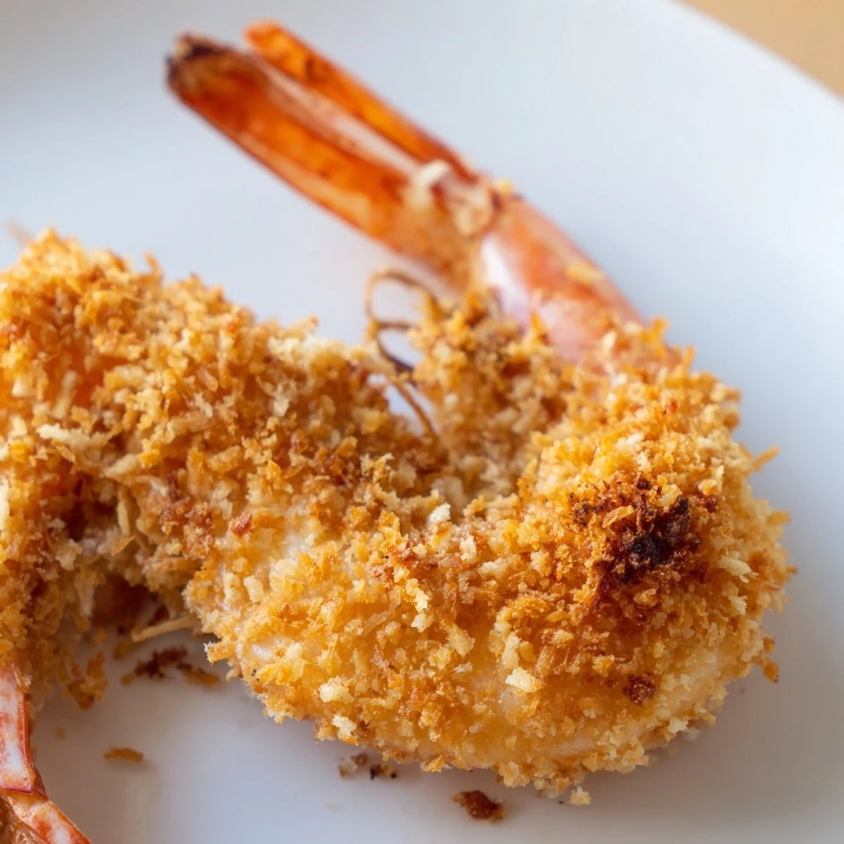 Crispy Coconut Shrimp are golden-fried and served with a vibrant sweet chili dipping sauce for a tropical appetizer.