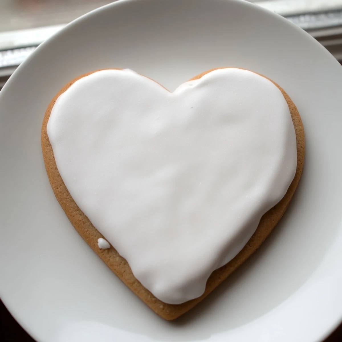Valentine's Day sugar cookies decorated with smooth, white royal icing and vibrant red accents.  