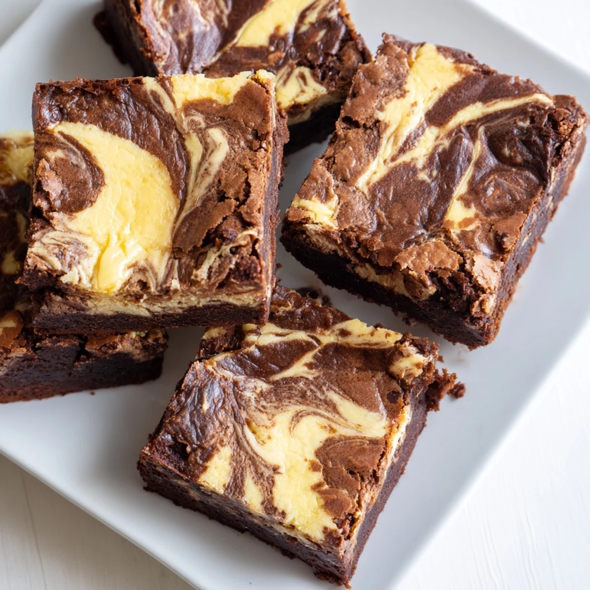 Decadent Cottage Cheese Brownies cooling on a wire rack, revealing a fudgy interior and tangy swirl.