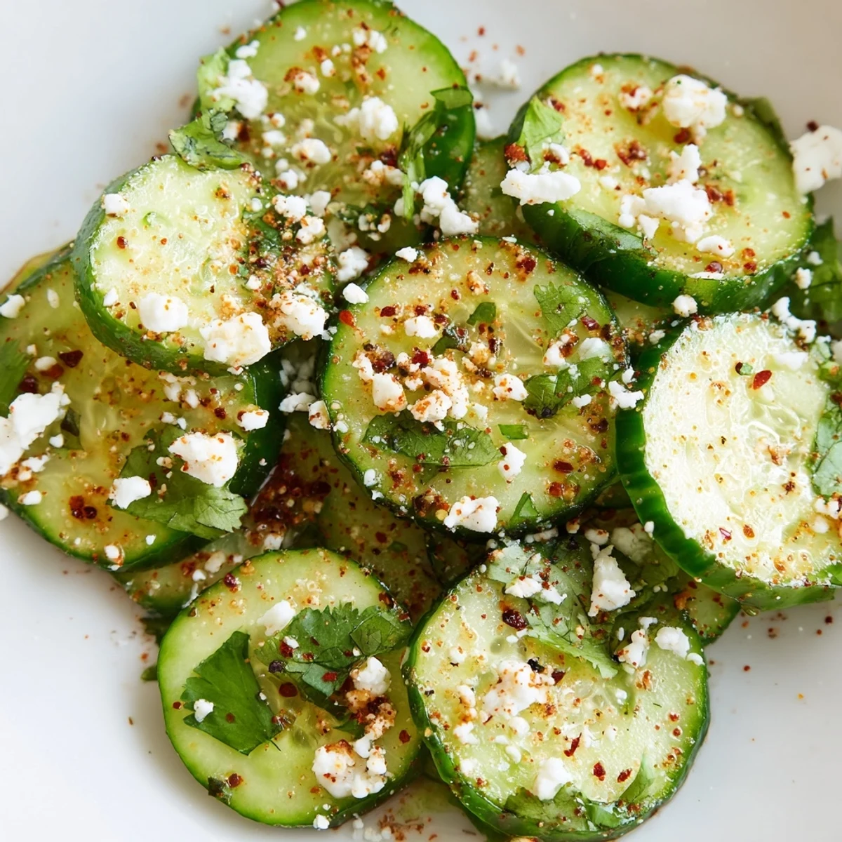 Fresh sliced Mexican style cucumbers coated in zesty lime juice and spicy chili powder