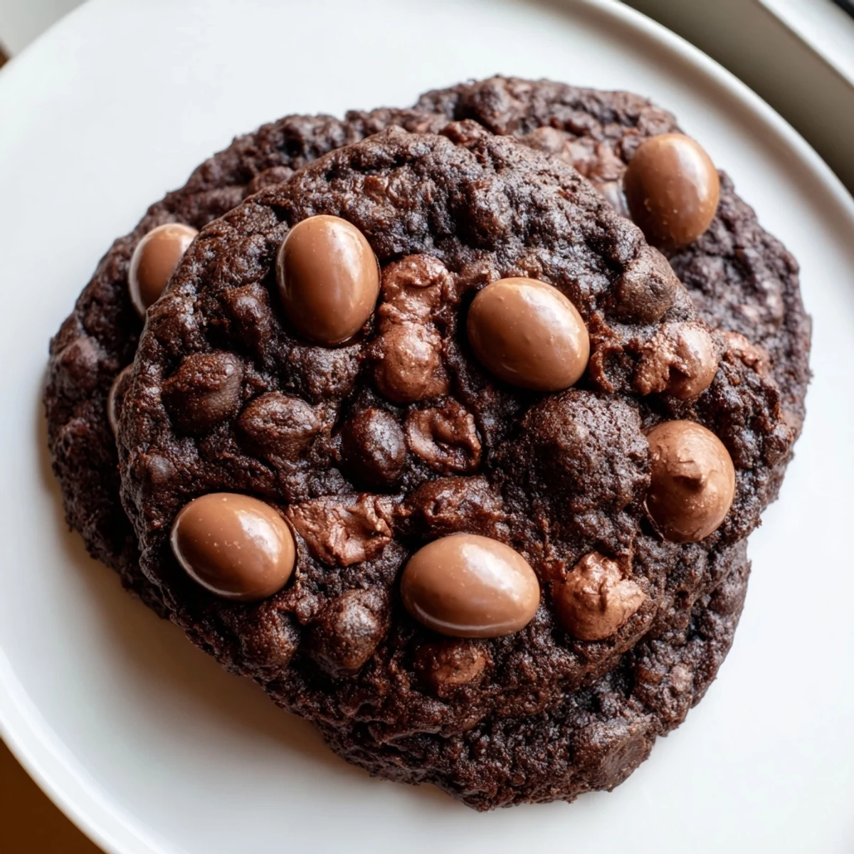 Soft Easter chocolate cookies studded with melty chips and colorful candy eggs