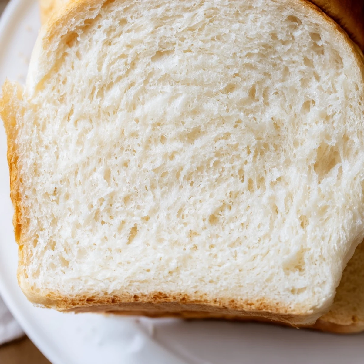 Two freshly baked loaves of Amish white bread cooling on wire rack with glossy tops