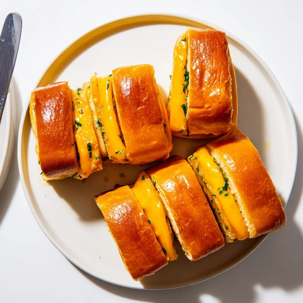 Mini Grilled Cheese Hawaiian Rolls Recipe: golden buttery tops with gooey melted cheese