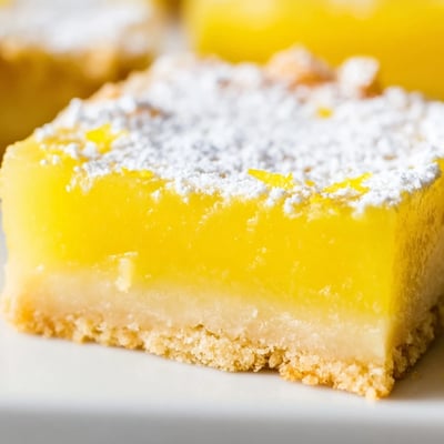 Tangy Lemon Bars Shortbread Crust