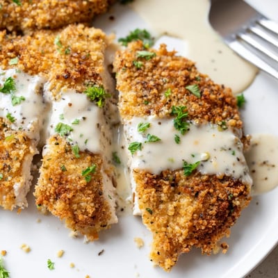 Crispy Parmesan Chicken with Garlic