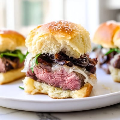Filet Mignon Garlic Parmesan Sliders